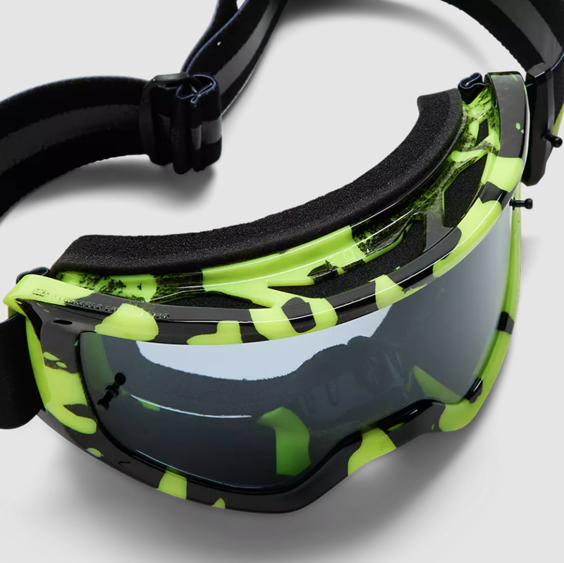 Fox Racing Main Morphic Smoke Lens Goggles in Black/Yellow-1